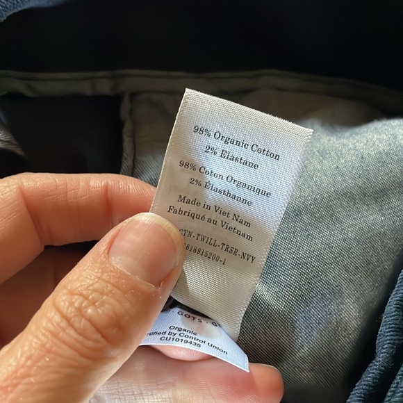 Everlane Twill Navy Trouser Wide Leg Pants - Picture 8 of 9